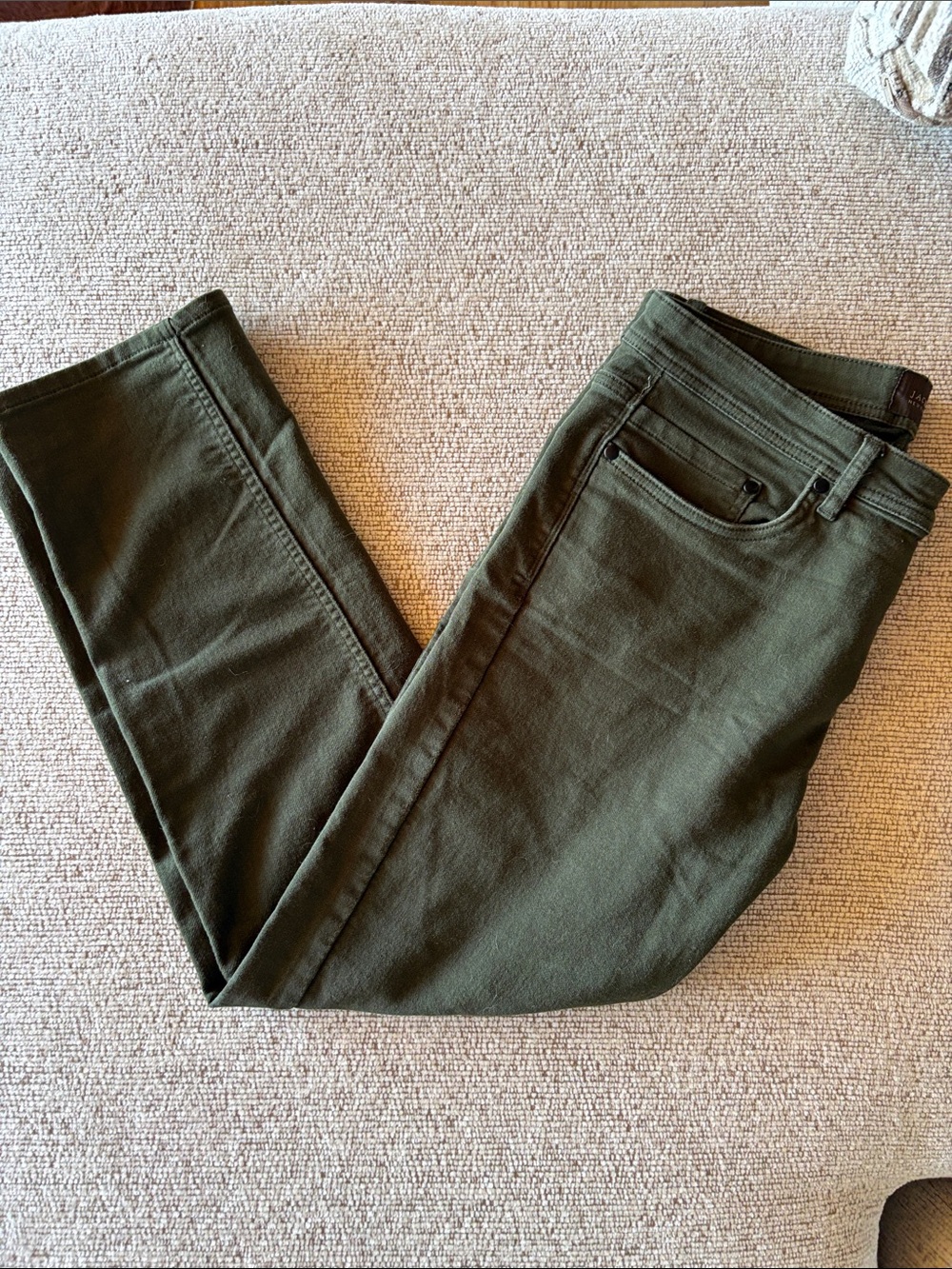 Jachs Olive Green Skinny Jeans Slim Fit 34x28